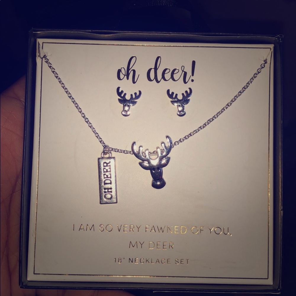 Brand new Christmas neckless/earring set